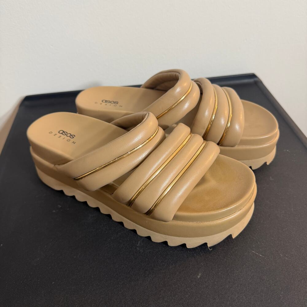 ASOS Tan Platform Sandals